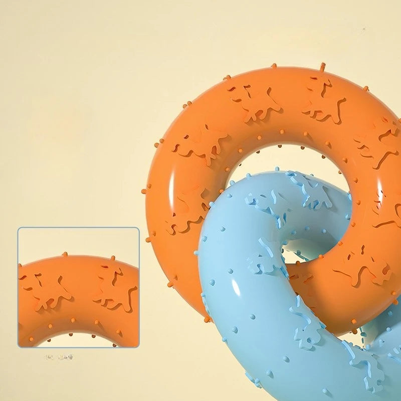 Soft Rubber Dog Chew Toys for Teeth Cleaning