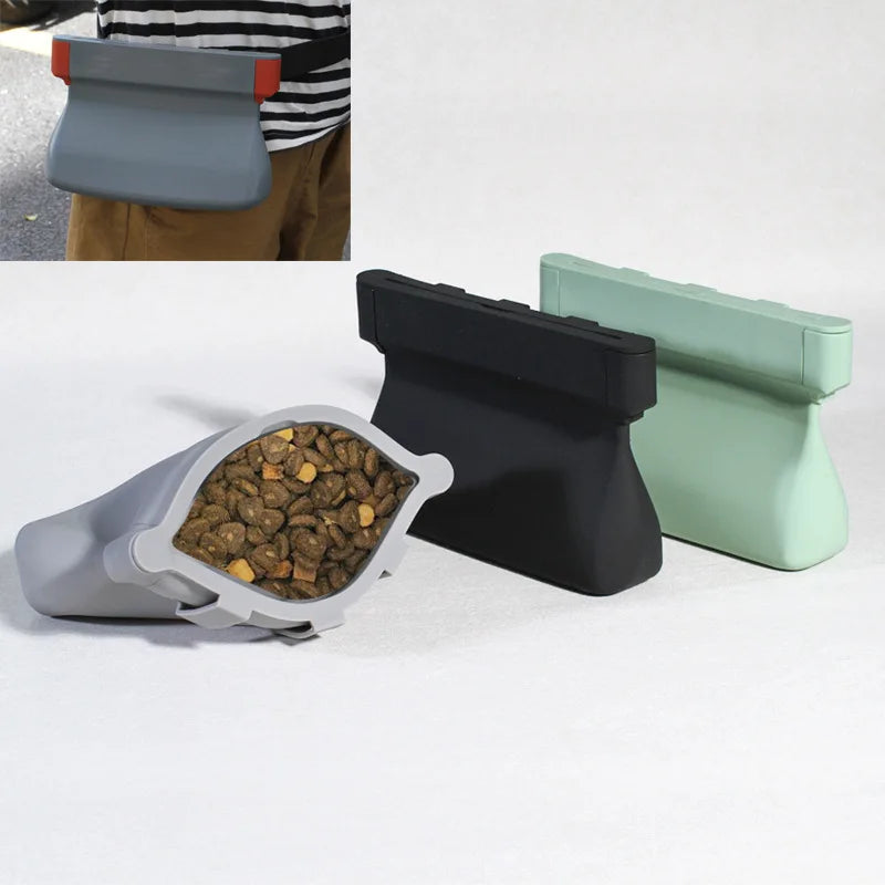 Silicone Dog Treat Pouch for Walks & Training