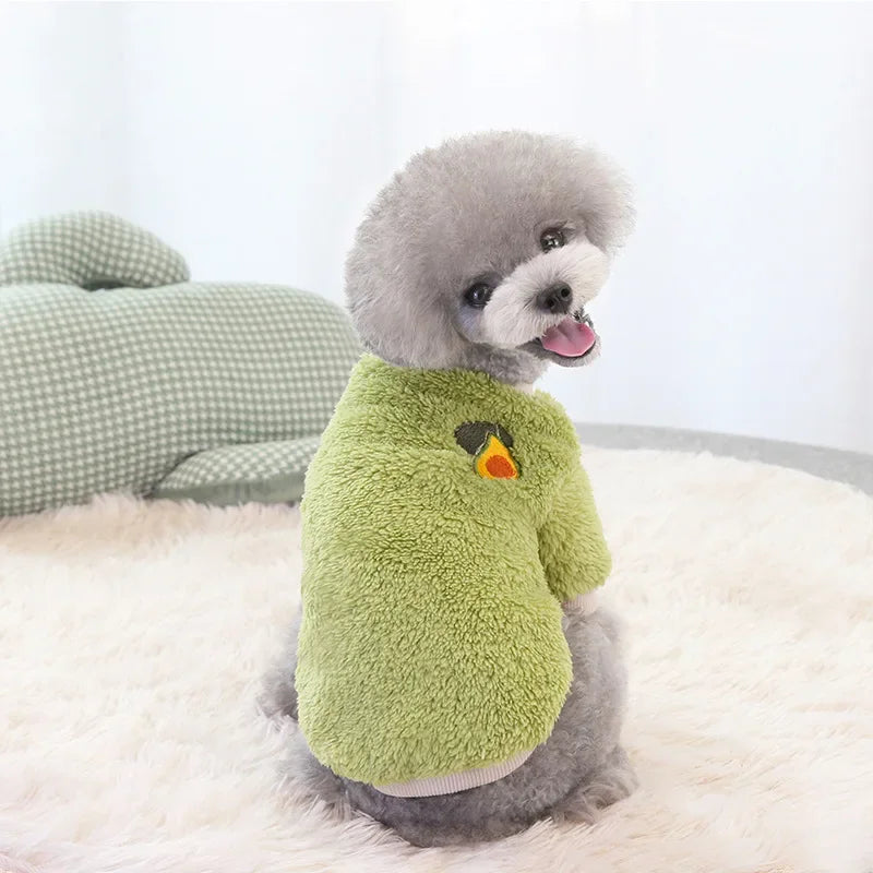 Gilet Chauffant en Peluche pour Chiens et Chats de Petite et Moyenne Taille