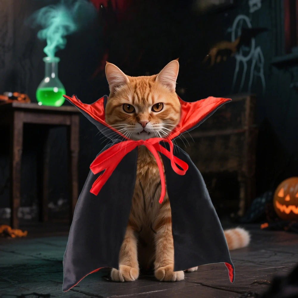 Vampire Cloak Pet Costume for Dogs and Cats