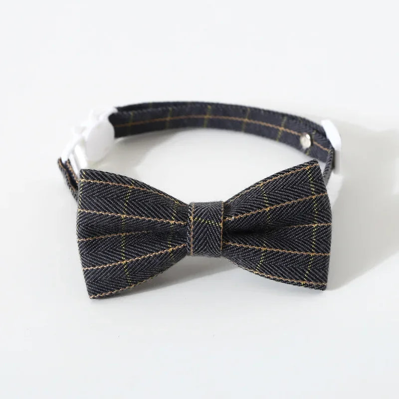 Adjustable Breakaway Cat Collar with Bell & Bow Tie