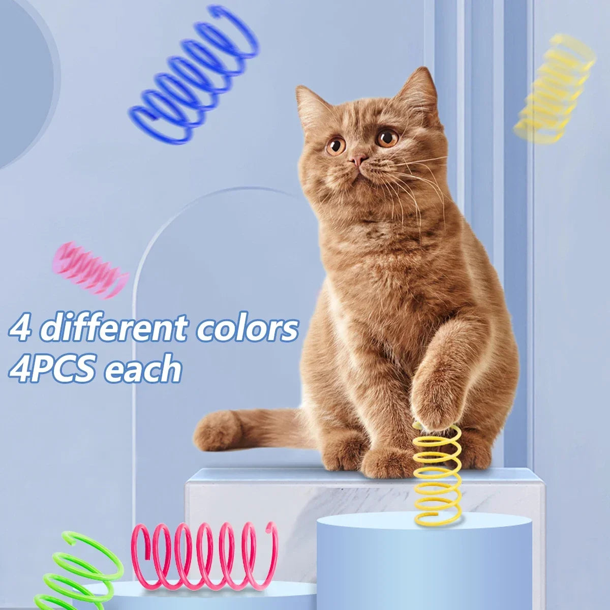 Colorful Spring Coil Cat Toys