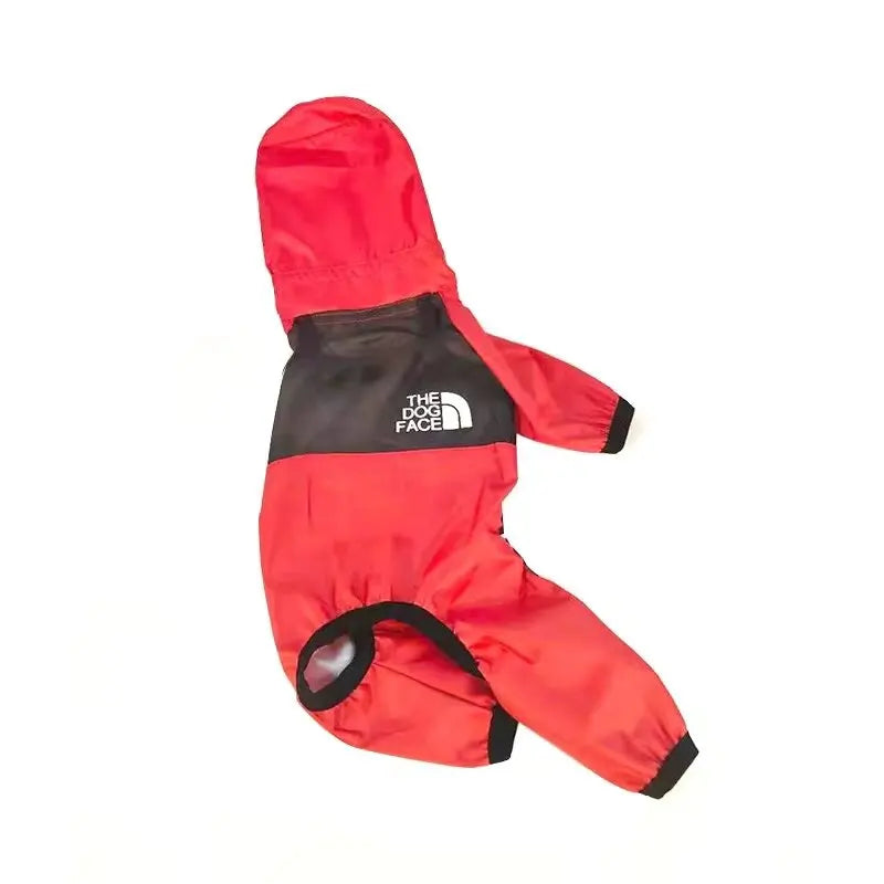 Transparent Hooded Raincoat Jumpsuit for Dogs & Cats