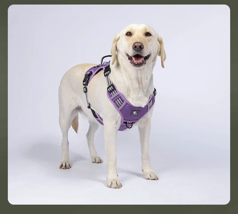 No-Pull Reflective Tactical Dog Harness Vest