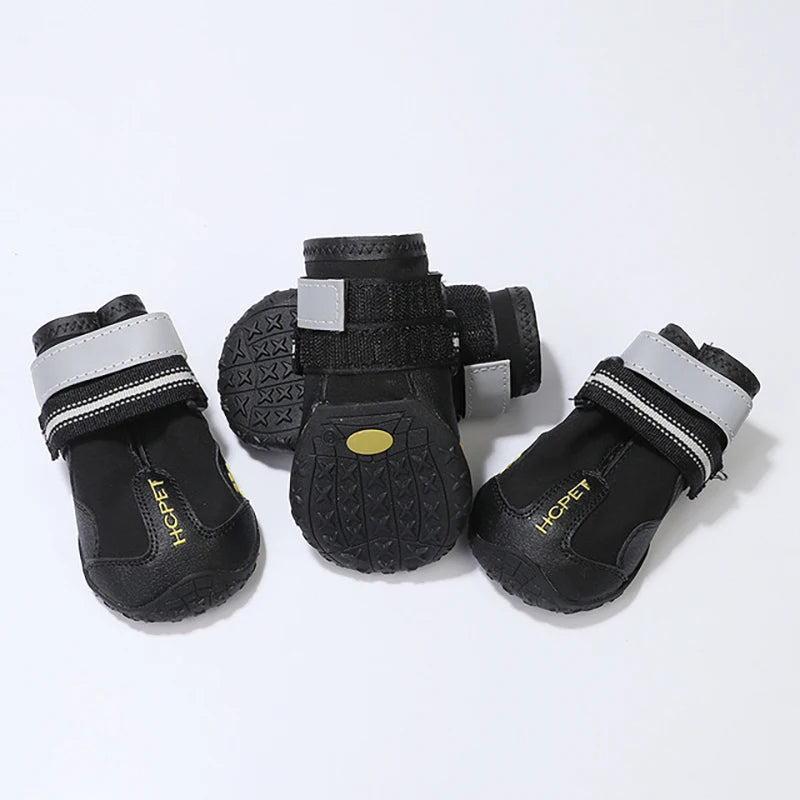 Reflective Waterproof Anti-Slip Dog Boots (Set of 4)