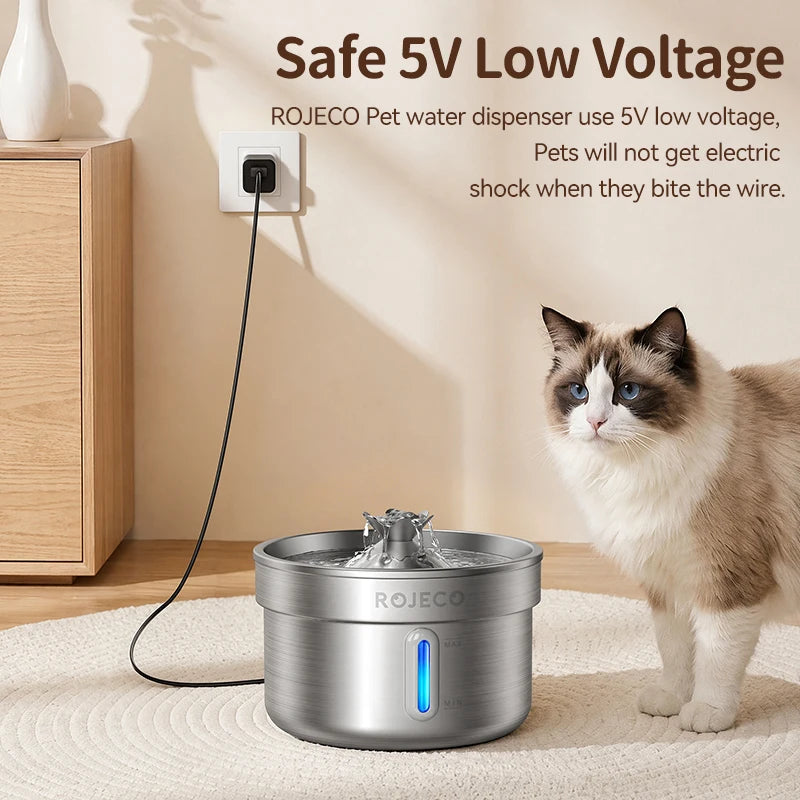 Stainless Steel Smart Pet Water Fountain