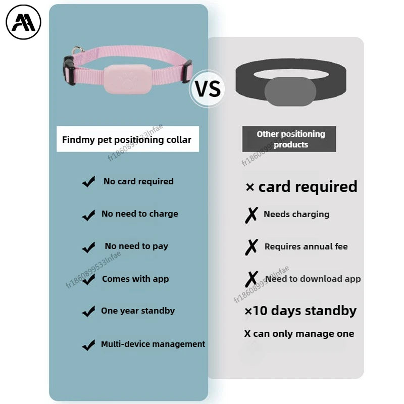 Apple Find My Pet Collar Tracker for Cats & Dogs