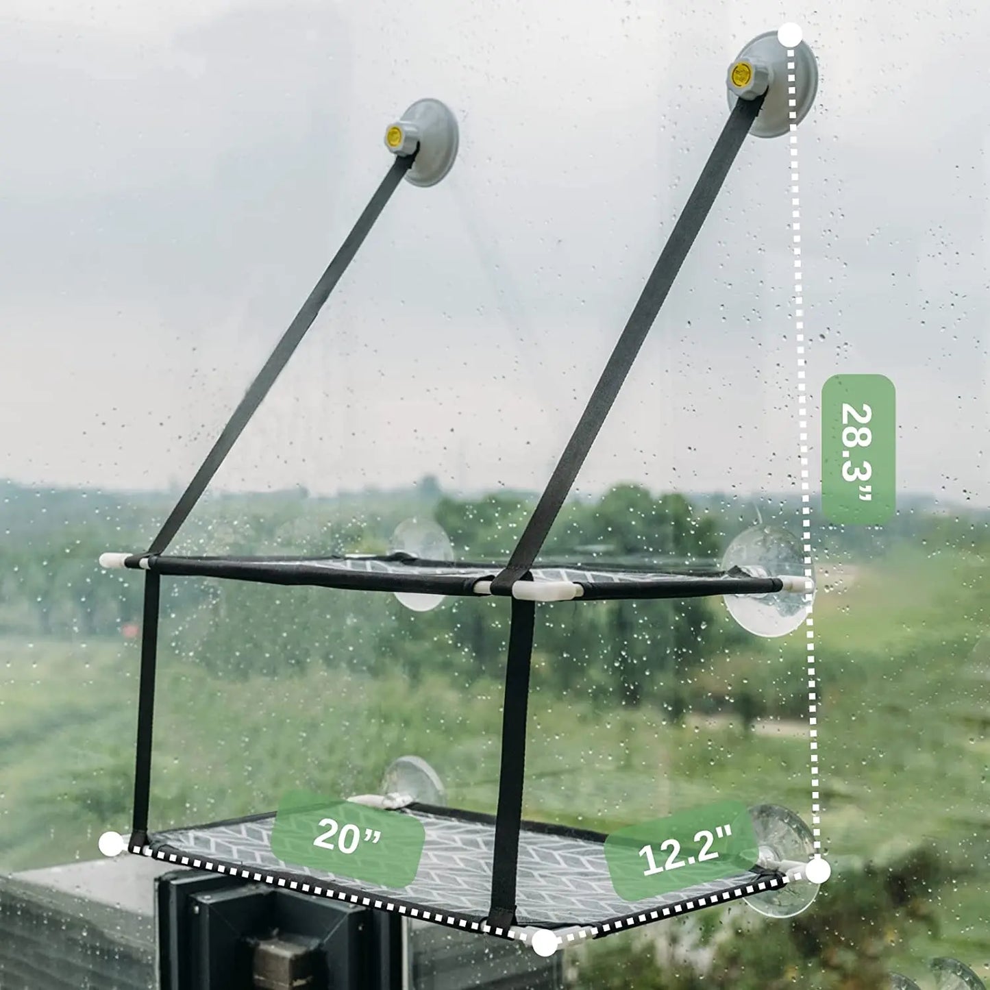 Cat Window Perch & Hammock with Strong Suction Cups