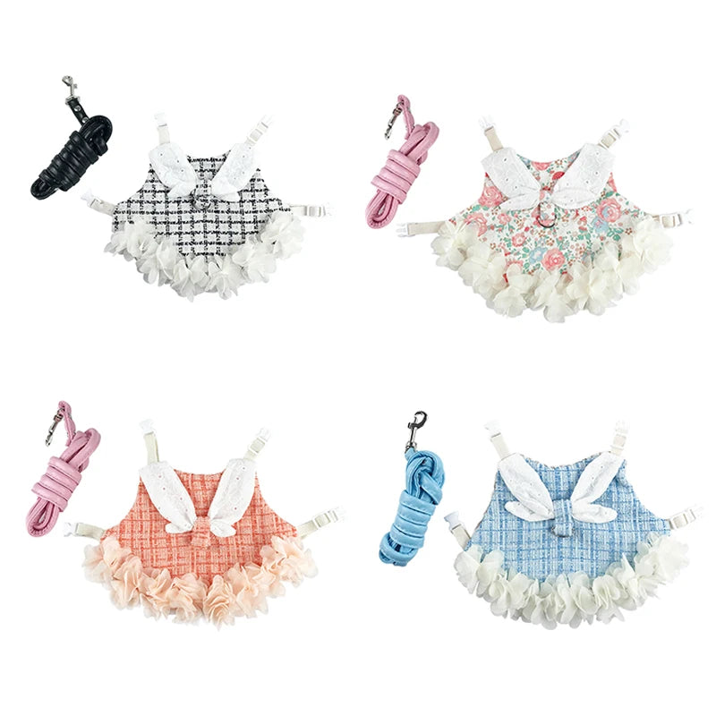 Adjustable Harness & Leash Set for Rabbits & Kittens