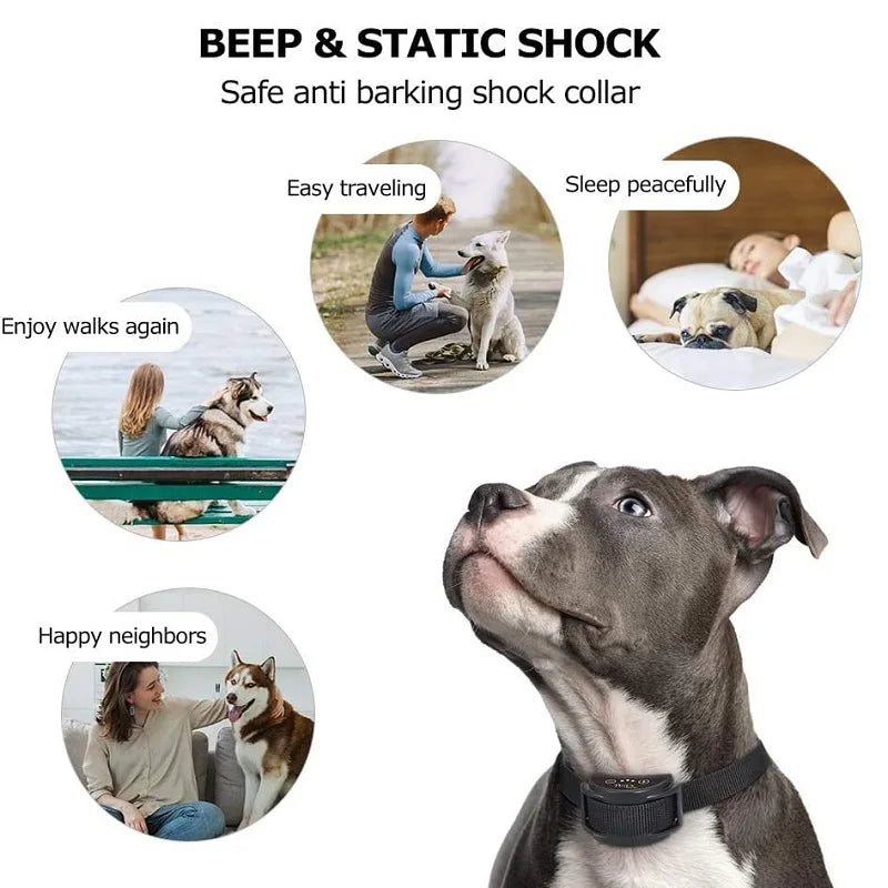 Rechargeable Automatic Bark Collar with Static Shock