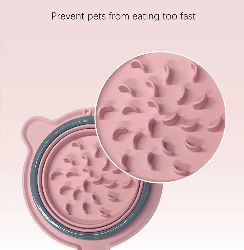 Foldable Silicone Travel Bowl for Dogs & Cats
