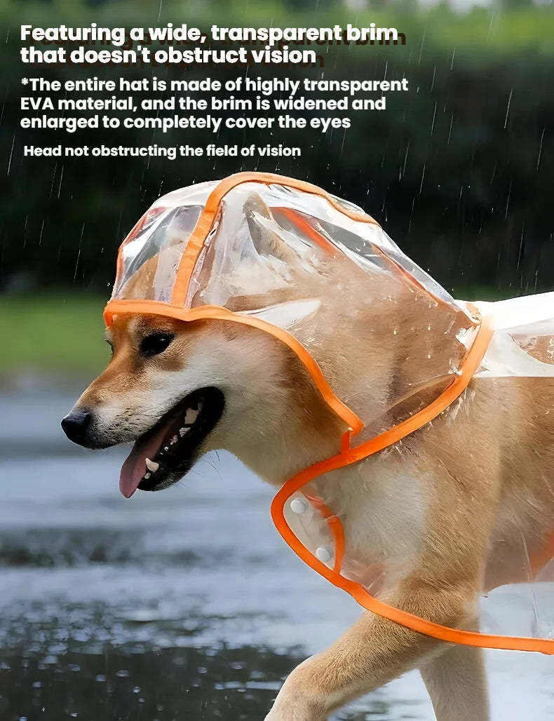 Imperméable transparent pour chiens et chats, cape poncho | Manteau de pluie coupe-vent pour petits chiens et chiots