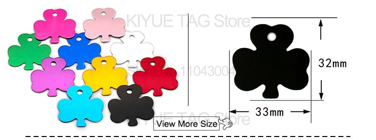 Personalised Aluminium Pet ID Tags – Pack of 100