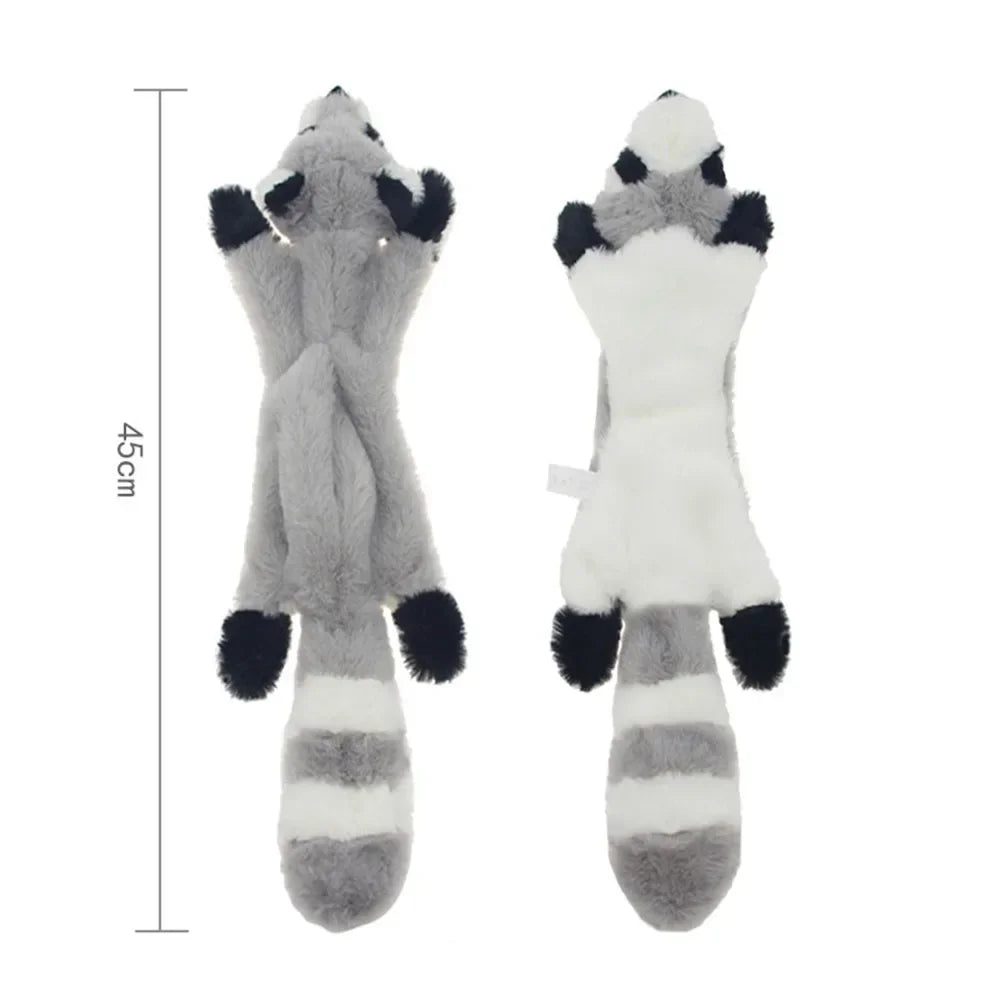 Jouet pour chien en peluche crocodile couineur avec papier froissé