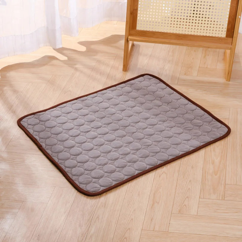 Pet Cooling Mat & Sleeping Pad — Water-Absorbing Summer Dog Bed for Crate, Car, Patio & Outdoor Use