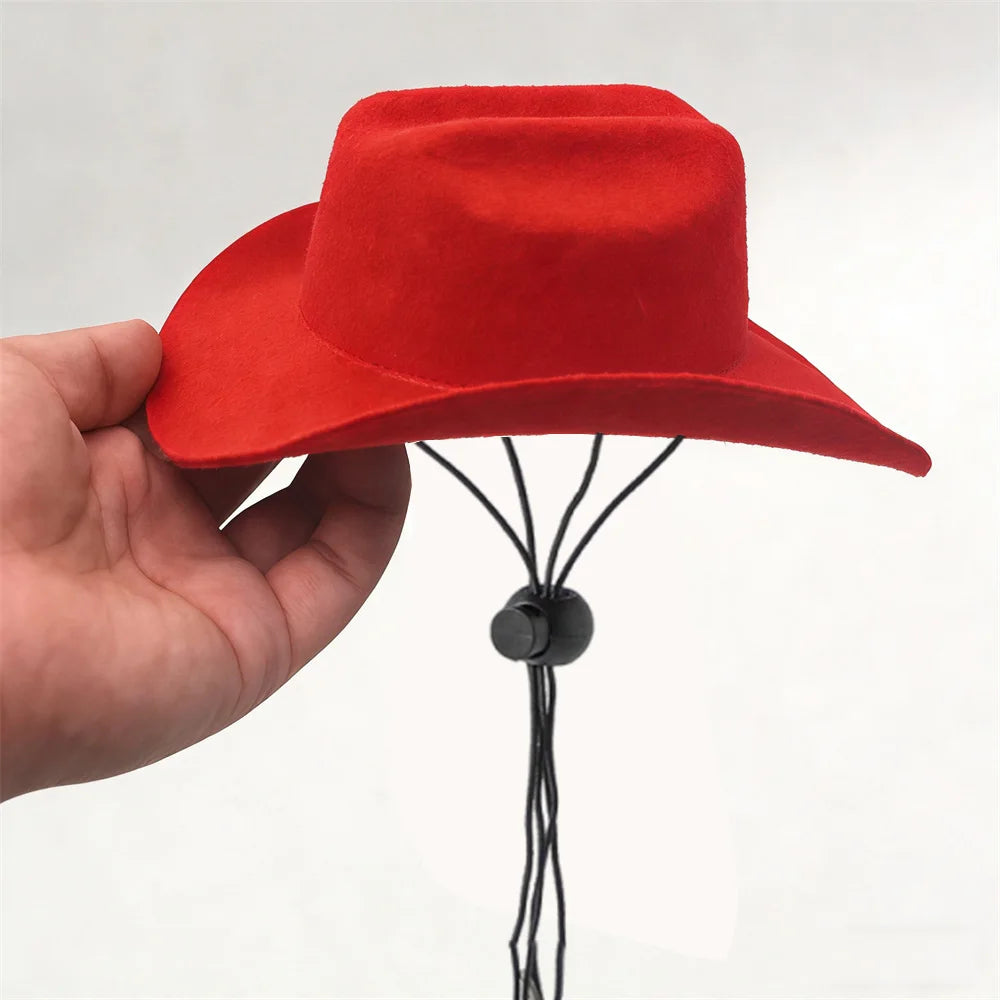 Western Cowboy Pet Hat for Cats & Small Dogs
