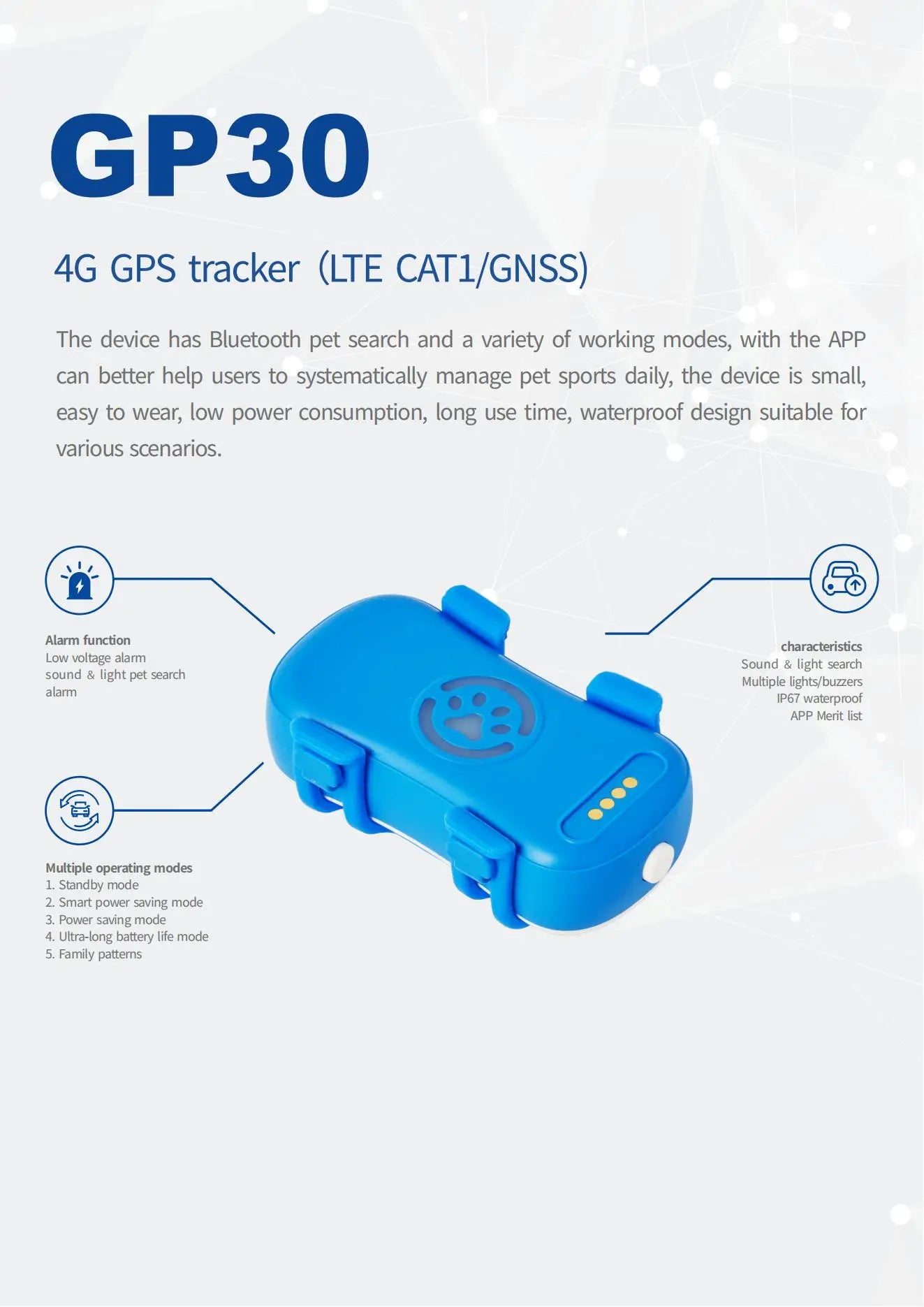 Traceur GPS pour chiens et chats