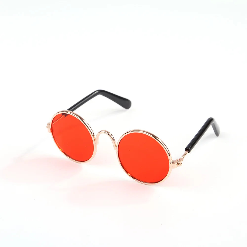 Vintage Round Pet Sunglasses for Cats and Small Dogs