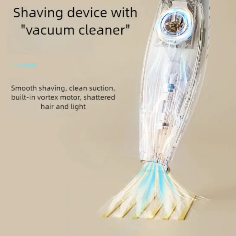 Rechargeable Pet Hair Trimmer with Suction