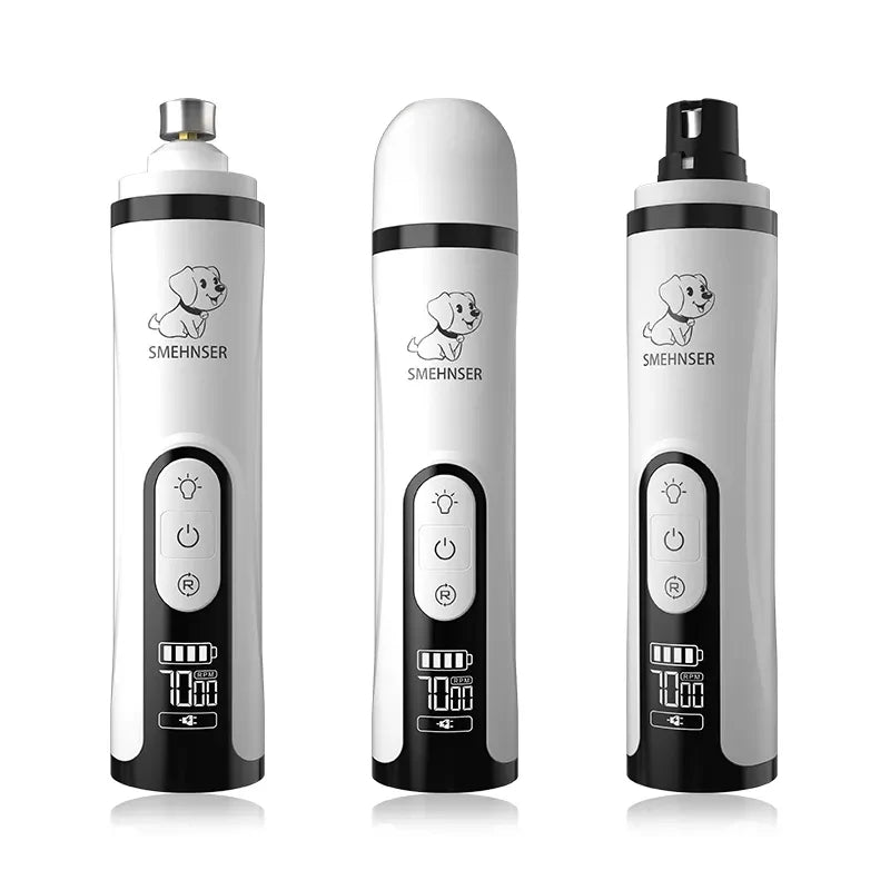 USB Rechargeable Pet Nail Grinder with LED
