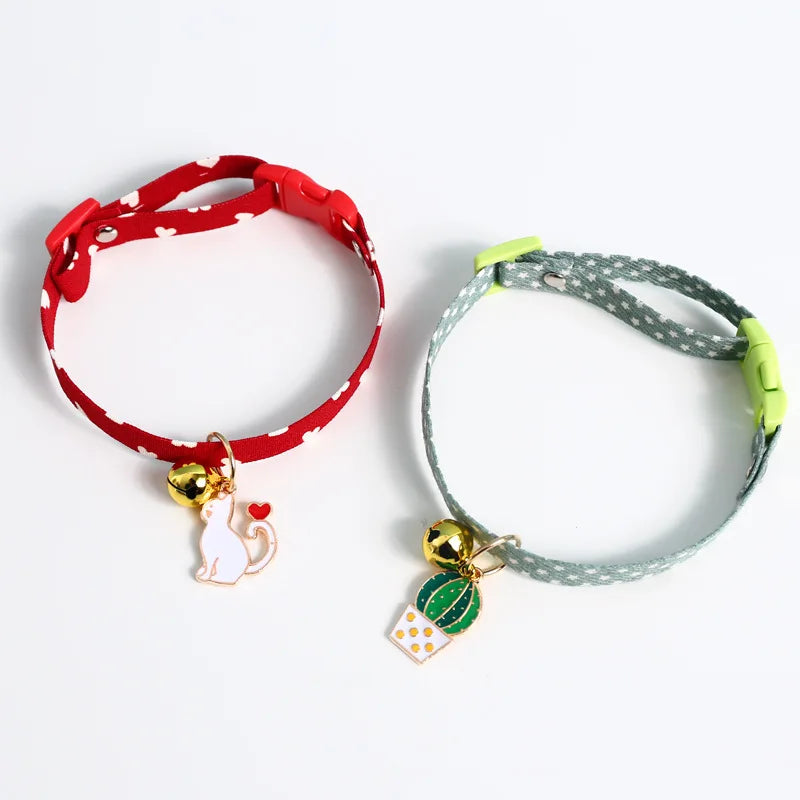 Fruity Avocado Pendant Collar with Bell for Small Dogs and Cats