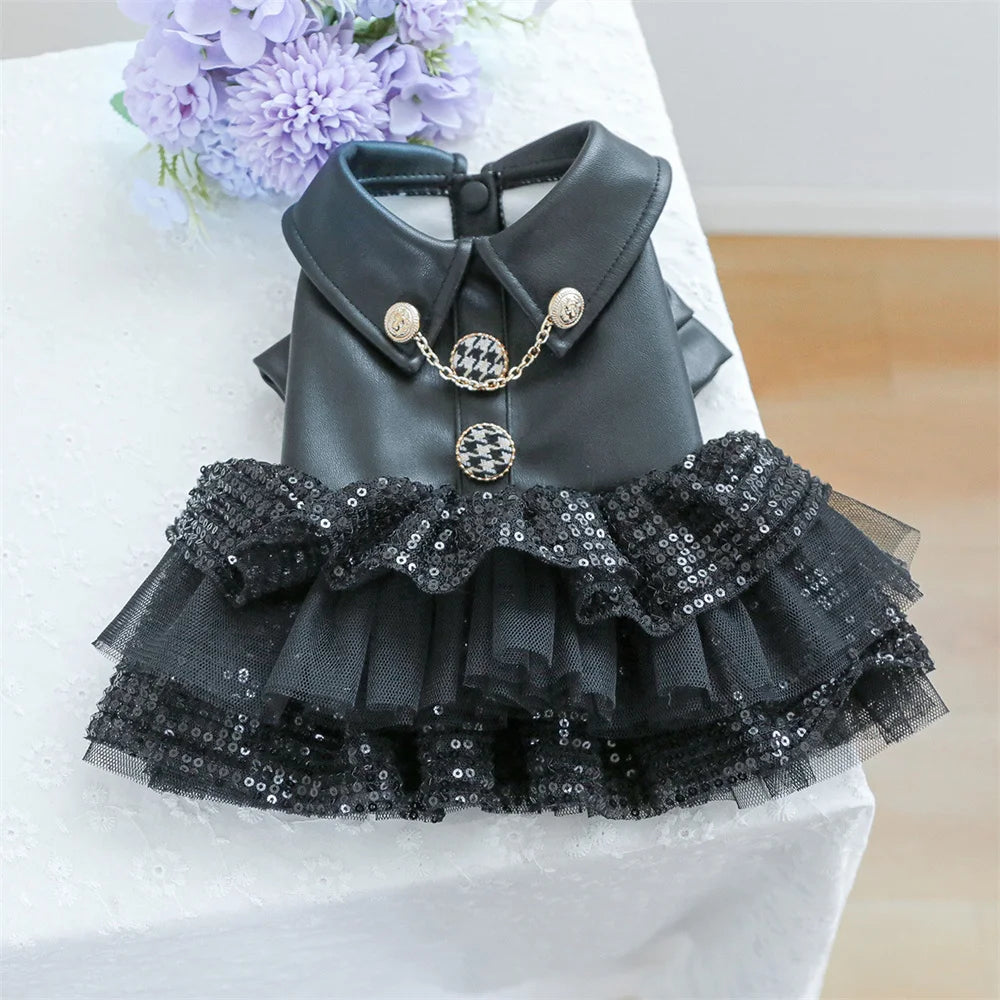 Sequin & Lace Pet Dress