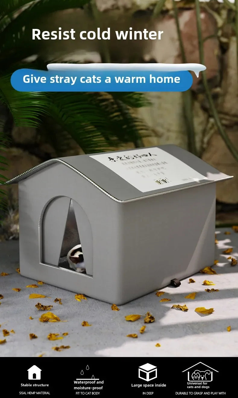 Foldable Pet Cave House for Cats & Small Dogs