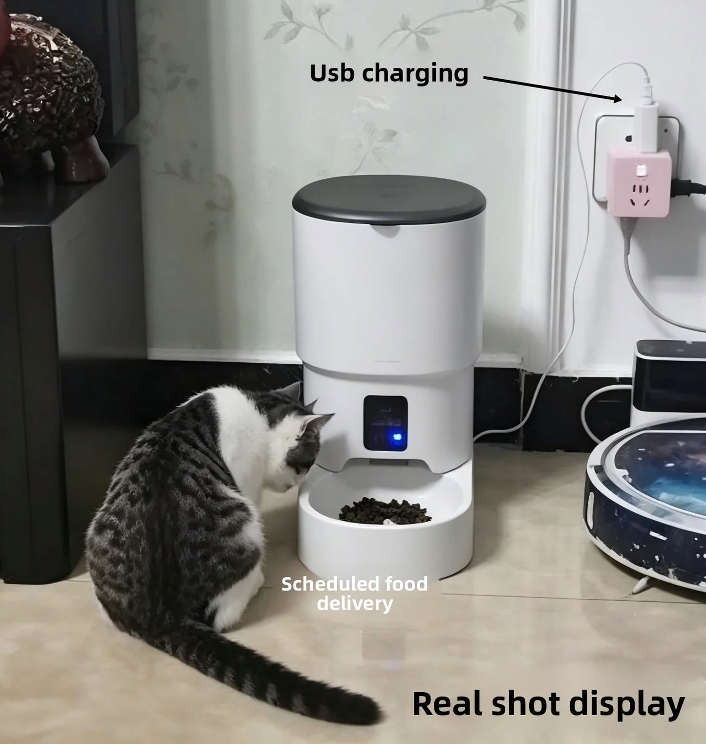 Smart WiFi Pet Feeder with HD Camera & Two-Way Intercom