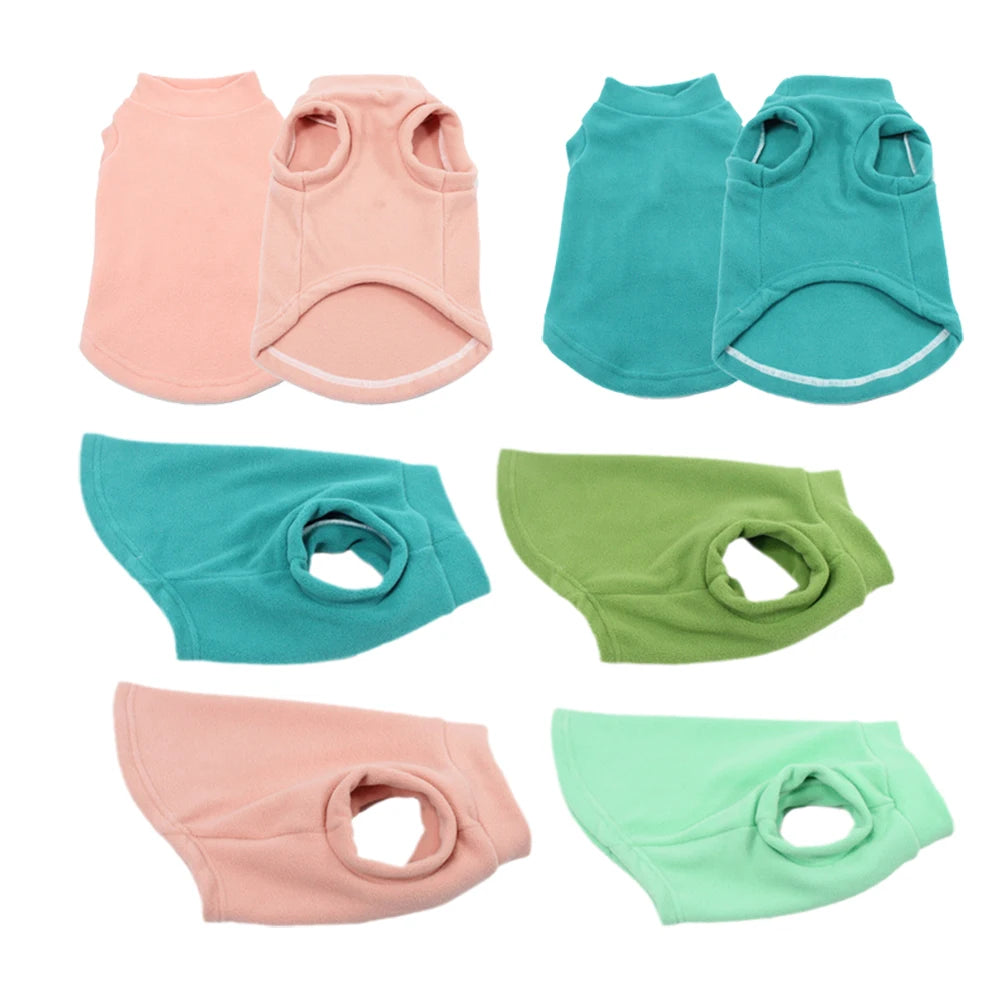 Fleece Vest Jacket for Cats & Small Dogs