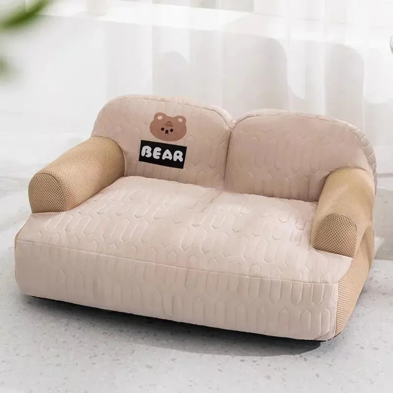 Tapis de couchage respirant pour animaux de compagnie avec coussin rafraîchissant pour l'été