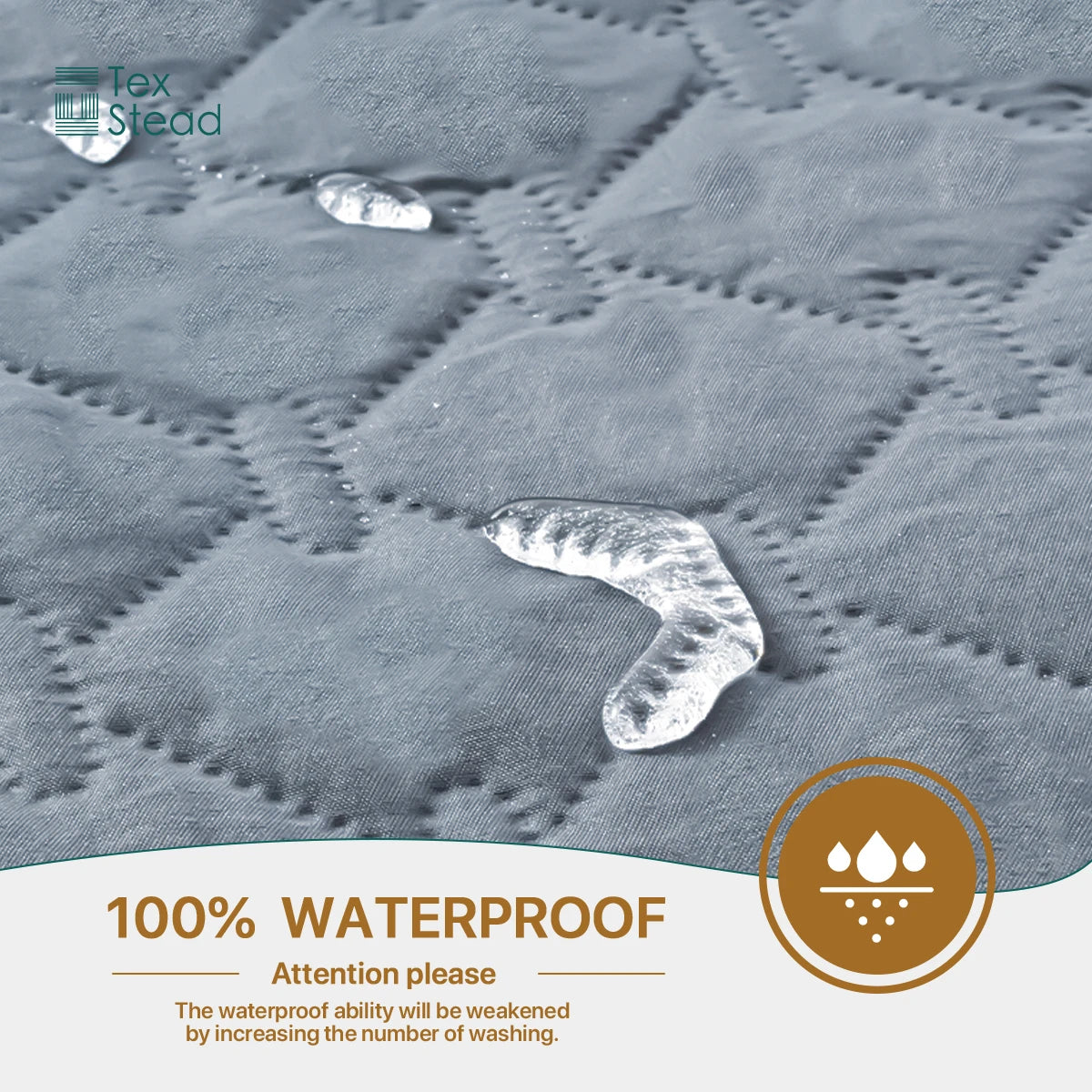 Orthopedic Dog Bed Washable Cover — Multi-Needle Quilted Foam Mat for Large Dogs & Crates