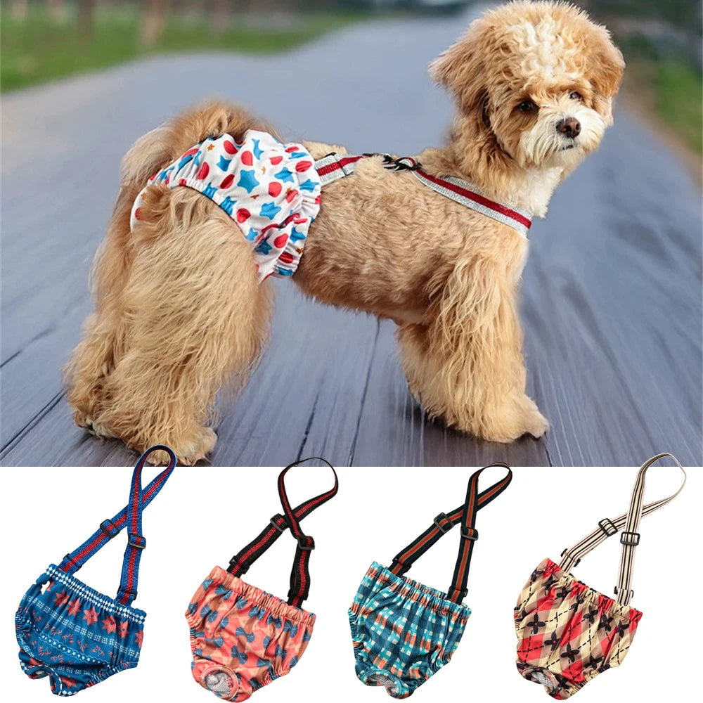 Reusable Washable Dog Sanitary Shorts for Female Dogs