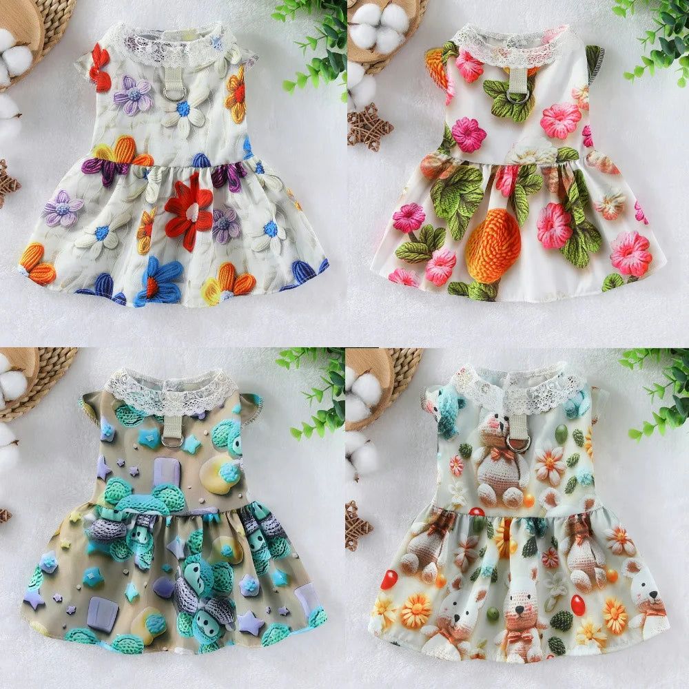 Lace Collar Dress for Cats & Small Dogs