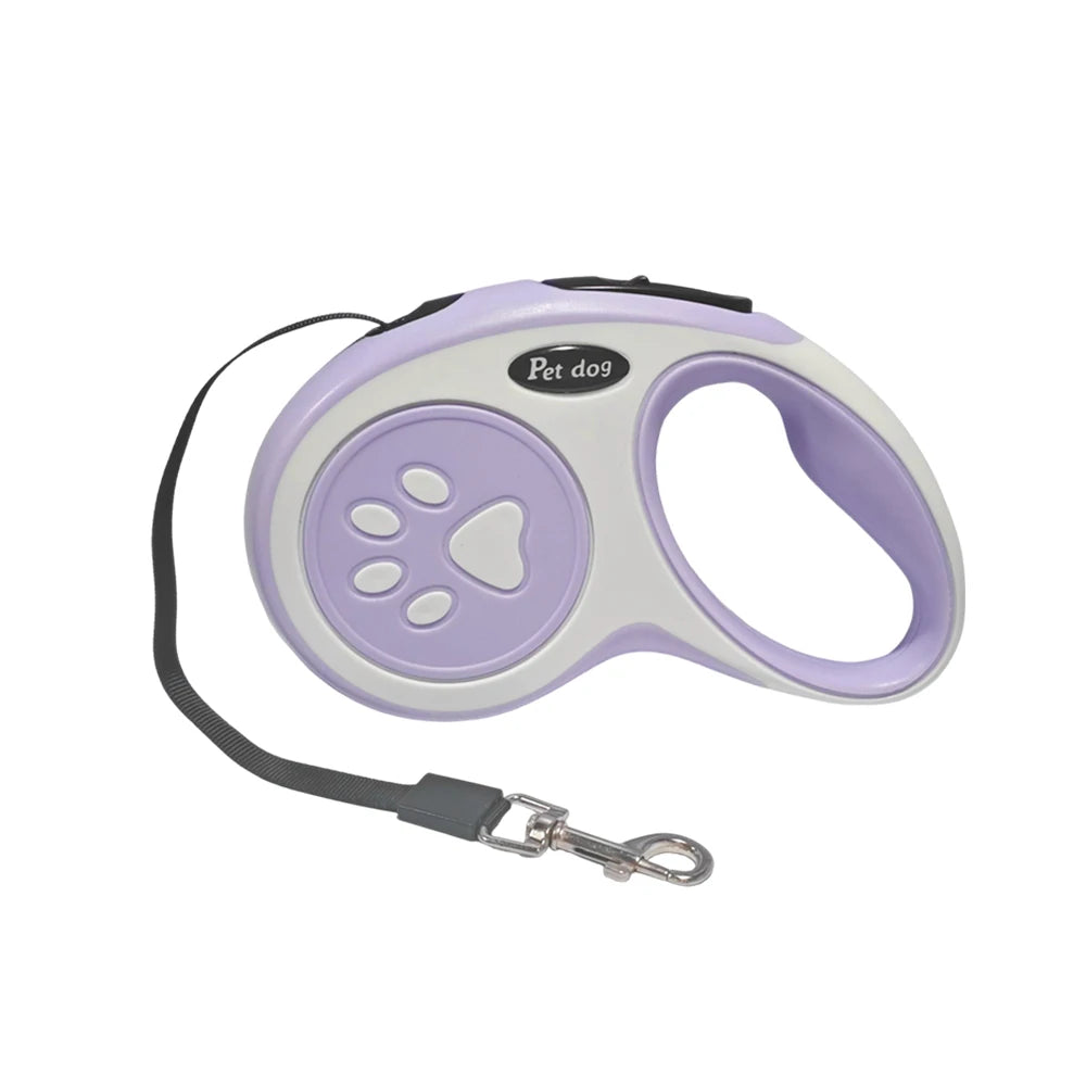 Retractable Dog Leash with One-Button Lock