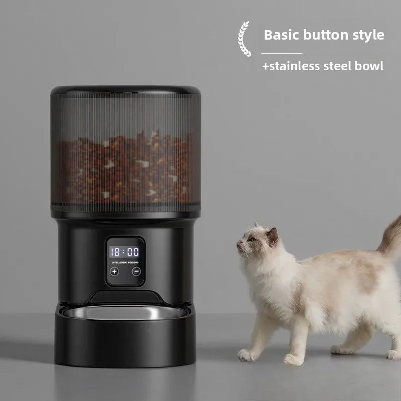 Smart Automatic Pet Feeder with HD Camera & Voice Control — Wi-Fi Remote Timed Food Dispenser