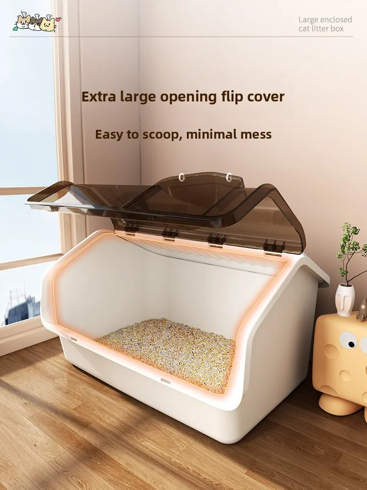 Automatic Self-Cleaning Cat Litter Box — Large Covered with Odour Control & Low Noise
