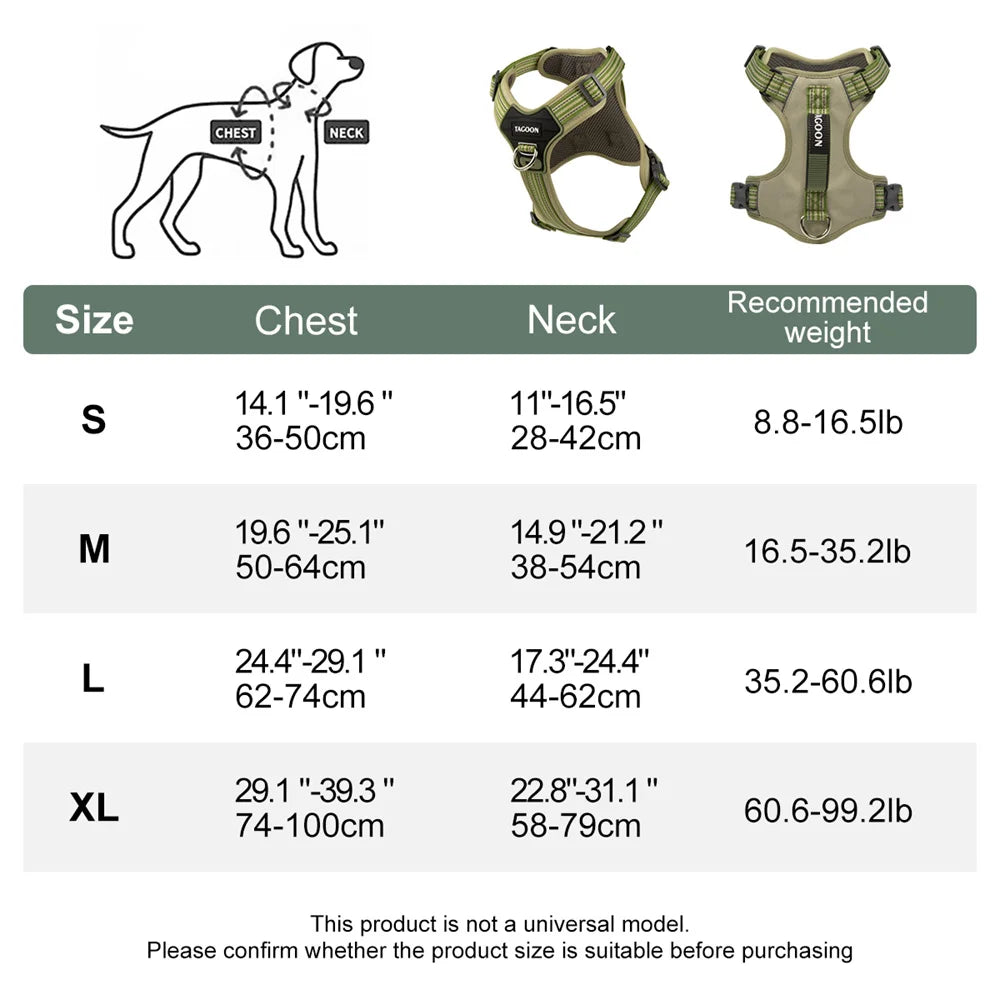 No Pull Big Dog Harness with Handle for Small Medium Large Dogs Weimaraner Doberman Pinscher Fashion Durable Pet Vest Harnesses