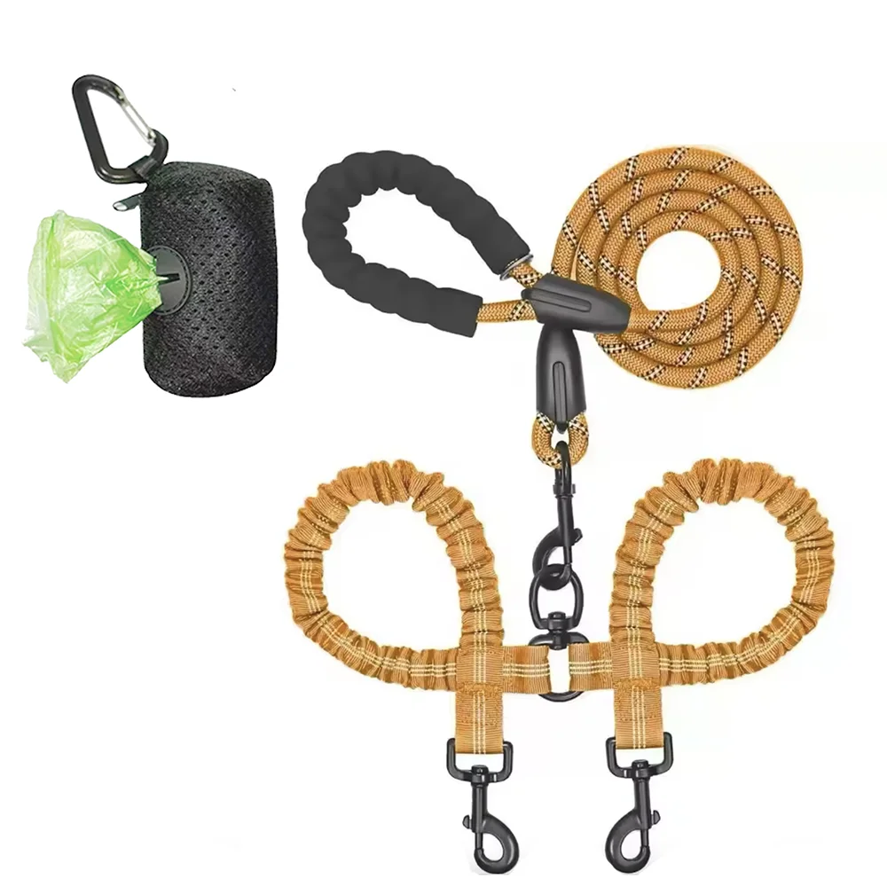 Dual Dog Coupler Leash – Walk 2 Dogs at Once