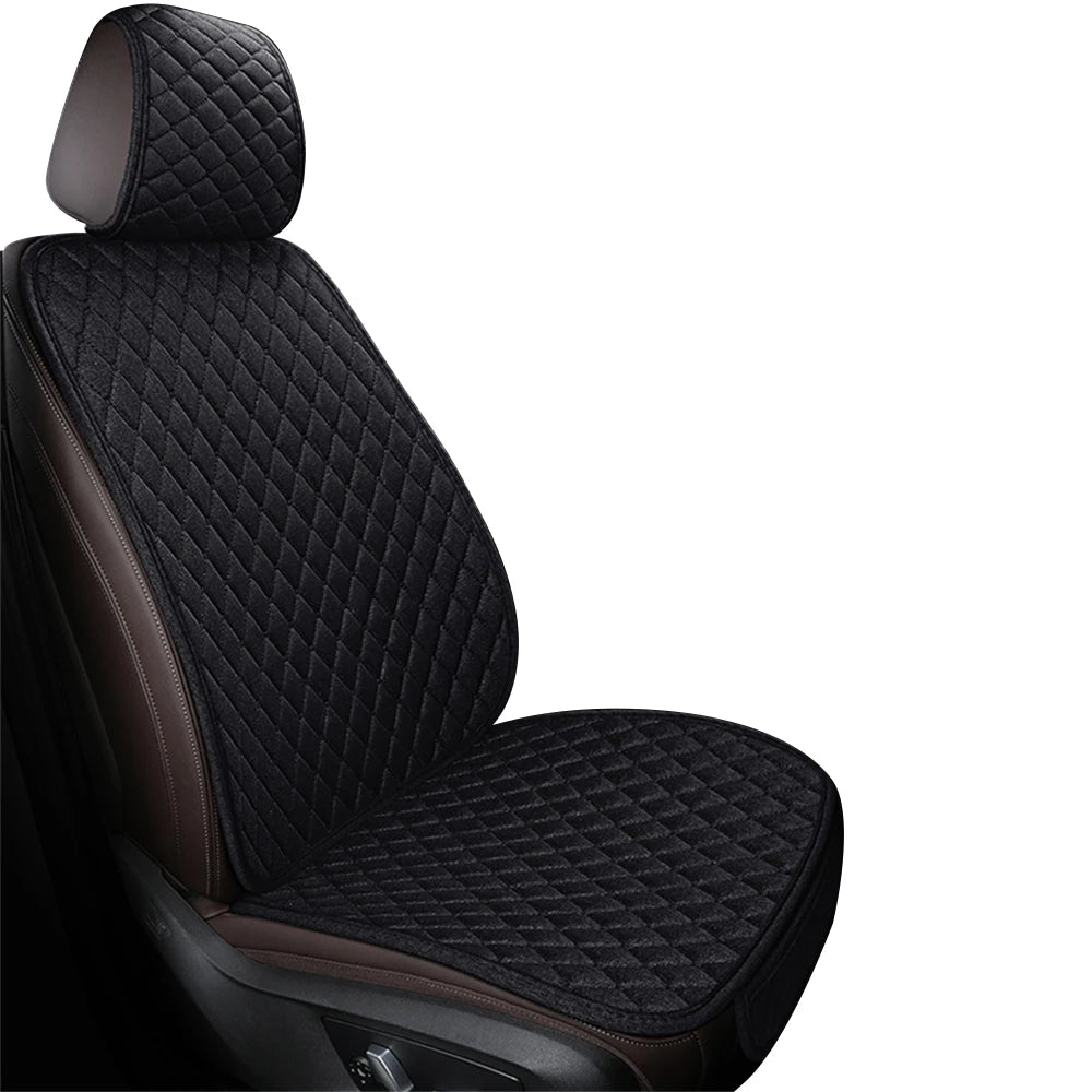 Universal Breathable Flax Car Seat Cover & Cushion Protector