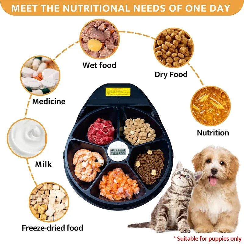 Automatic Wet Food Cat Feeder with Cooling & Timer