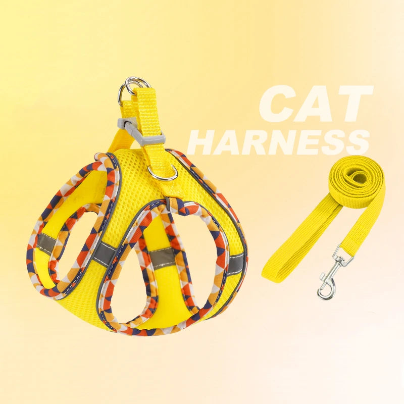 No-Pull Step-In Dog Harness & Leash Set for Small & Medium Dogs