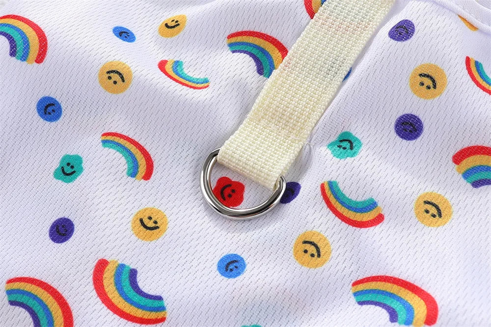Gilet rafraîchissant d'été pour chiens - Chemise douce pour animaux de compagnie au design de dessin animé