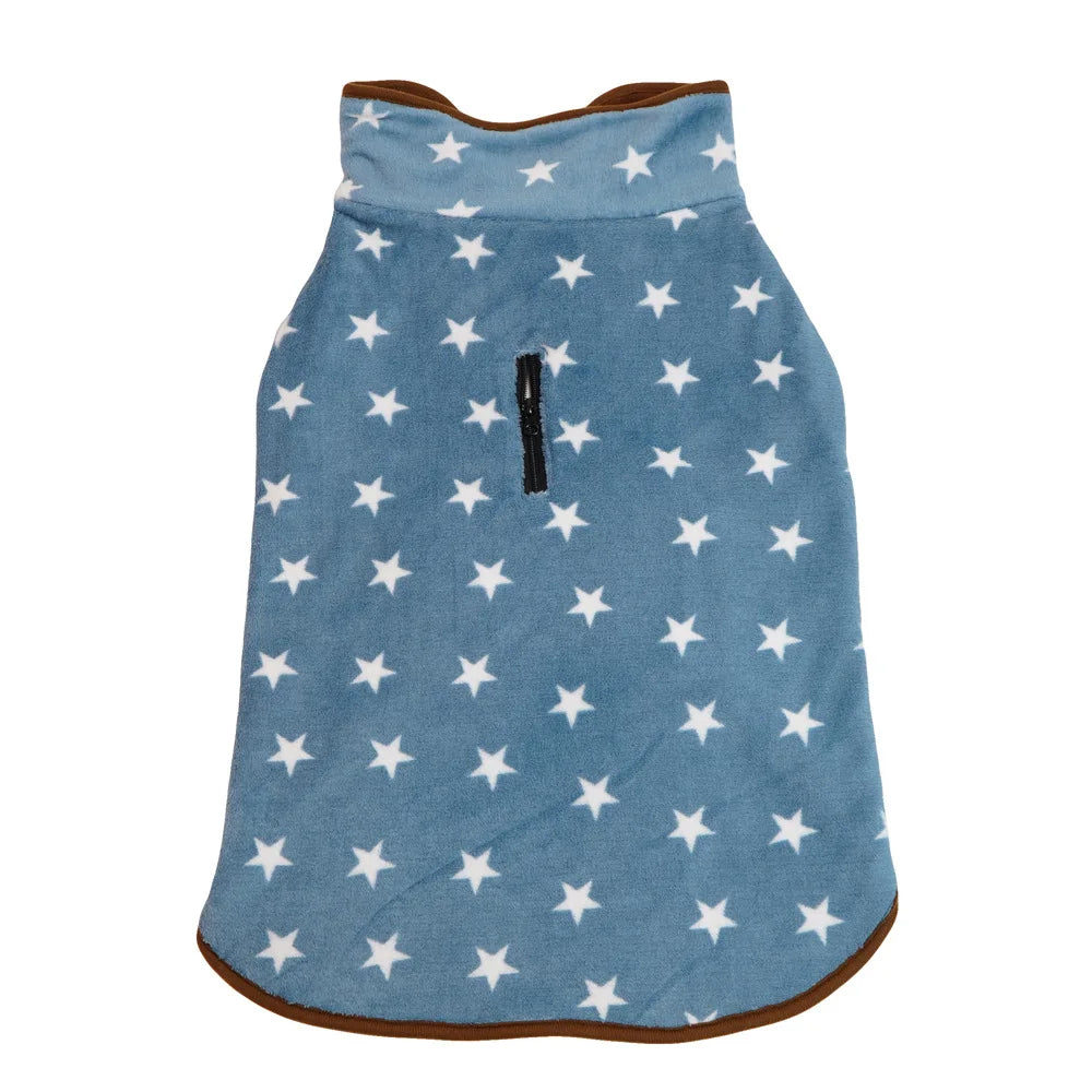 Manteau polaire à capuche pour chien avec trou pour laisse | Veste d'hiver chaude et ajustable pour chiens de petite à grande taille