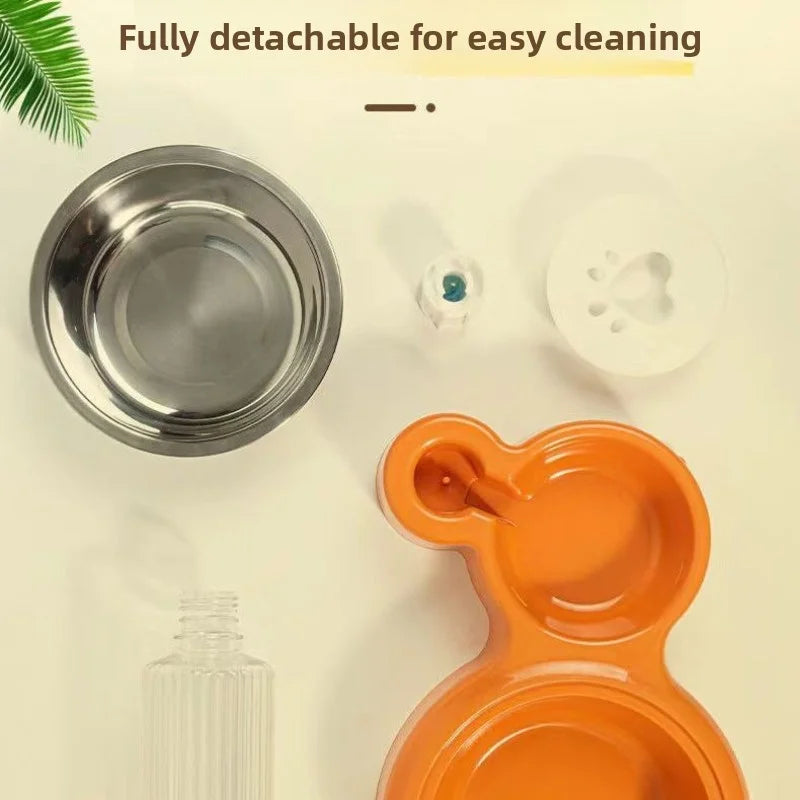 Gravity Pet Water & Food Dispenser Station – For Cats & Dogs