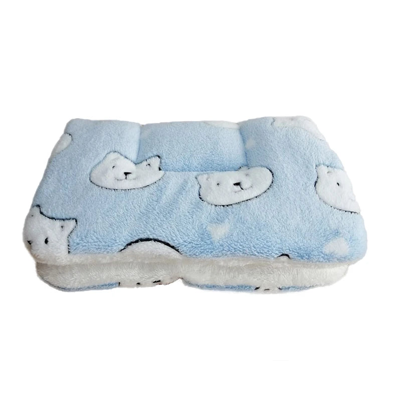 Thickened Fleece Pet Bed Mat – Washable Warm Blanket for Dogs & Cats