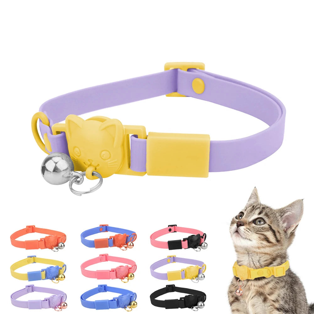 Waterproof Adjustable Cat Collar with Bell
