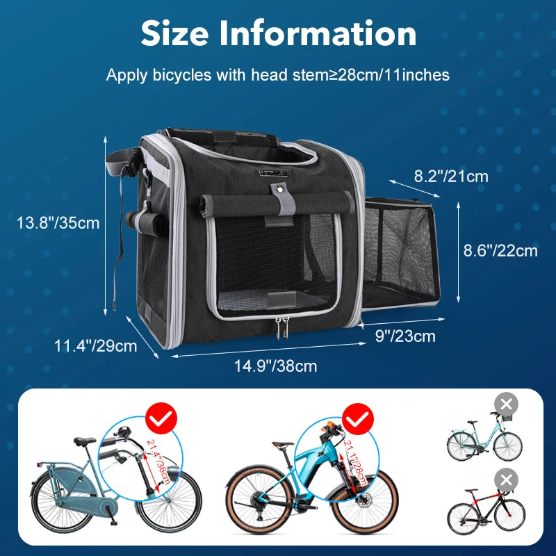 Expandable Pet Carrier Backpack with Four Access Openings