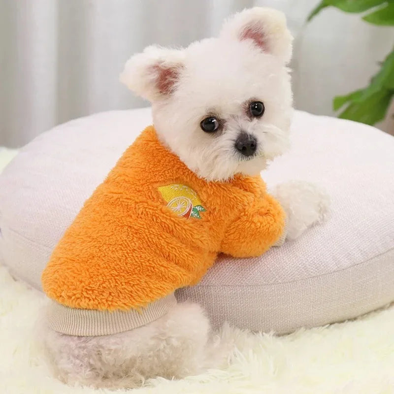 Gilet Chauffant en Peluche pour Chiens et Chats de Petite et Moyenne Taille