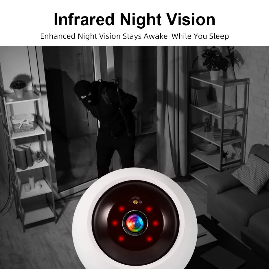 Smart WiFi Pet Camera with AI Tracking & Night Vision