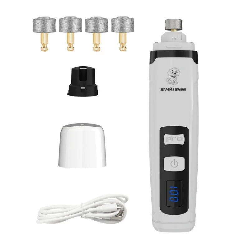 Electric Pet Nail Grinder with LED Light